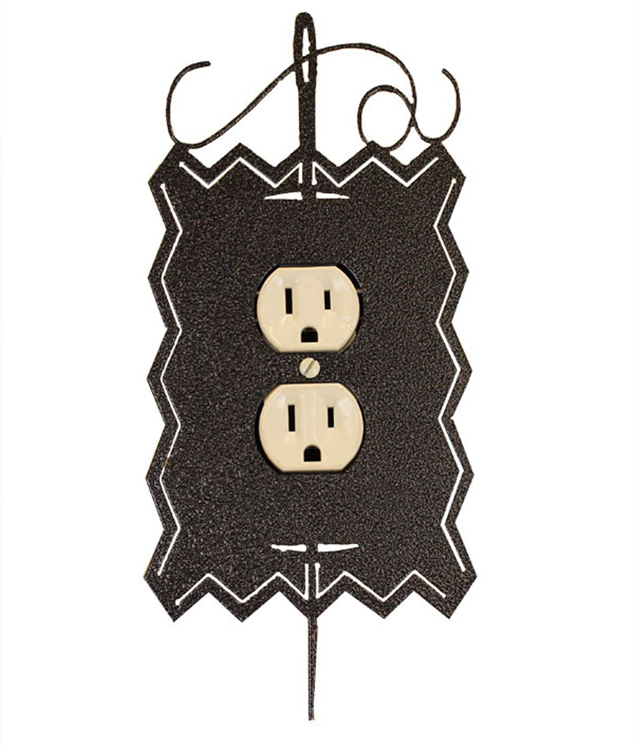 Charming Hand - Painted Needle & Thread Single Outlet Cover