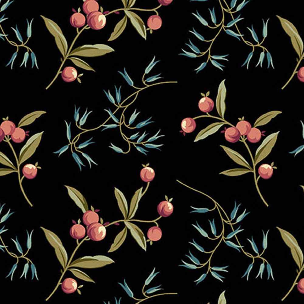 Andover Fabrics - Stunning Dahlia by Laundry Basket Quilts in Coralberry Dusk - Per Yard