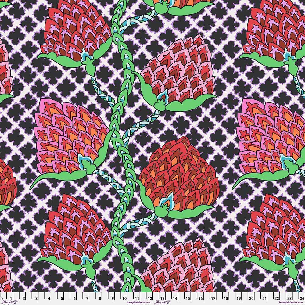 FreeSpirit's Kaffe Fassett Paisley Flower Contrast Fabric - Yardage for a Colorful Touch