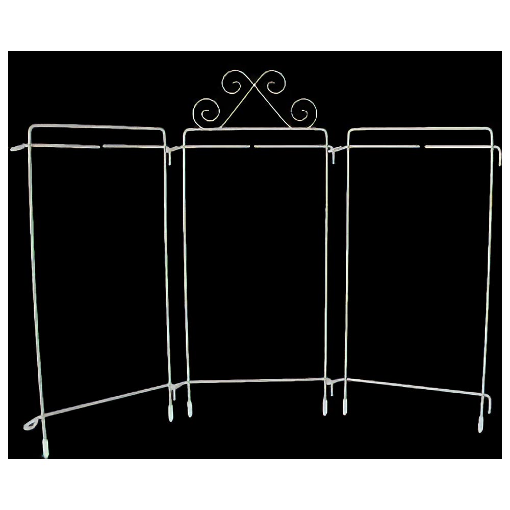 Stunning 4in x 9in White Table Top Tri - Stand Hanger