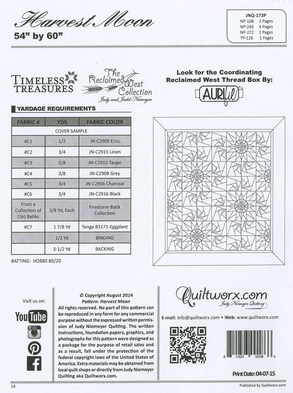 Judy Niemeyer's Enchanting Harvest Moon Quilt Pattern