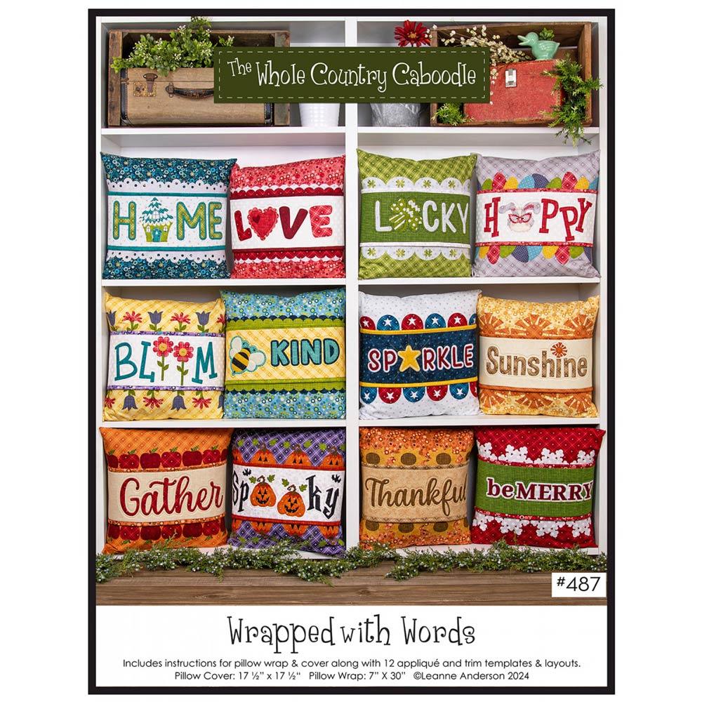 Enchanting Words Pattern Pillow Kit