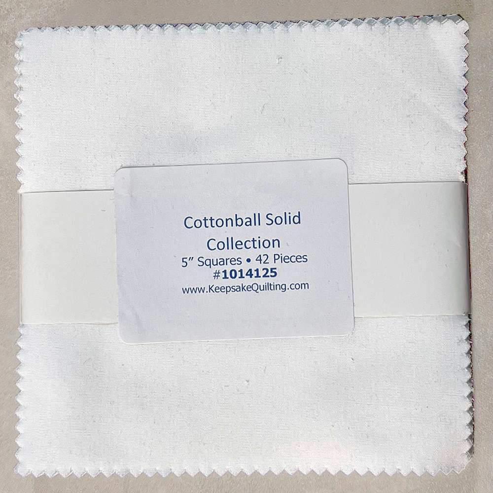 Exquisite 42-Piece 5 x 5 Square Cottonball Fabric Collection