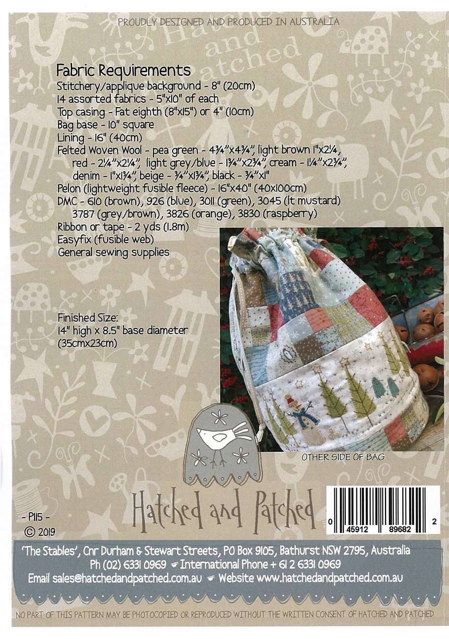 Festive 'All Is Merry And Bright' Market Bag Pattern