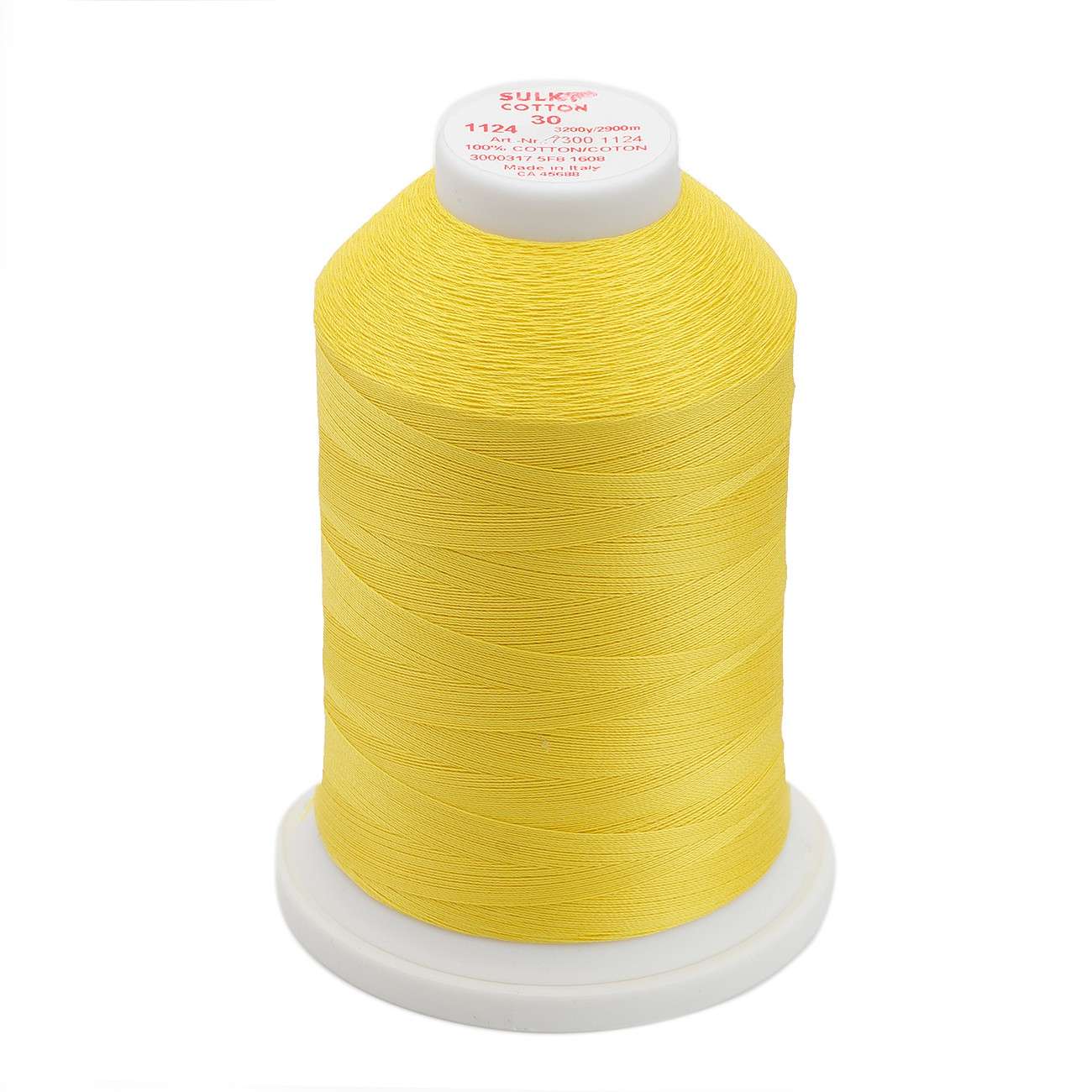 Sunny Yellow 2-ply 30wt 400d 3200yds Cotton Thread - A Must-Have!