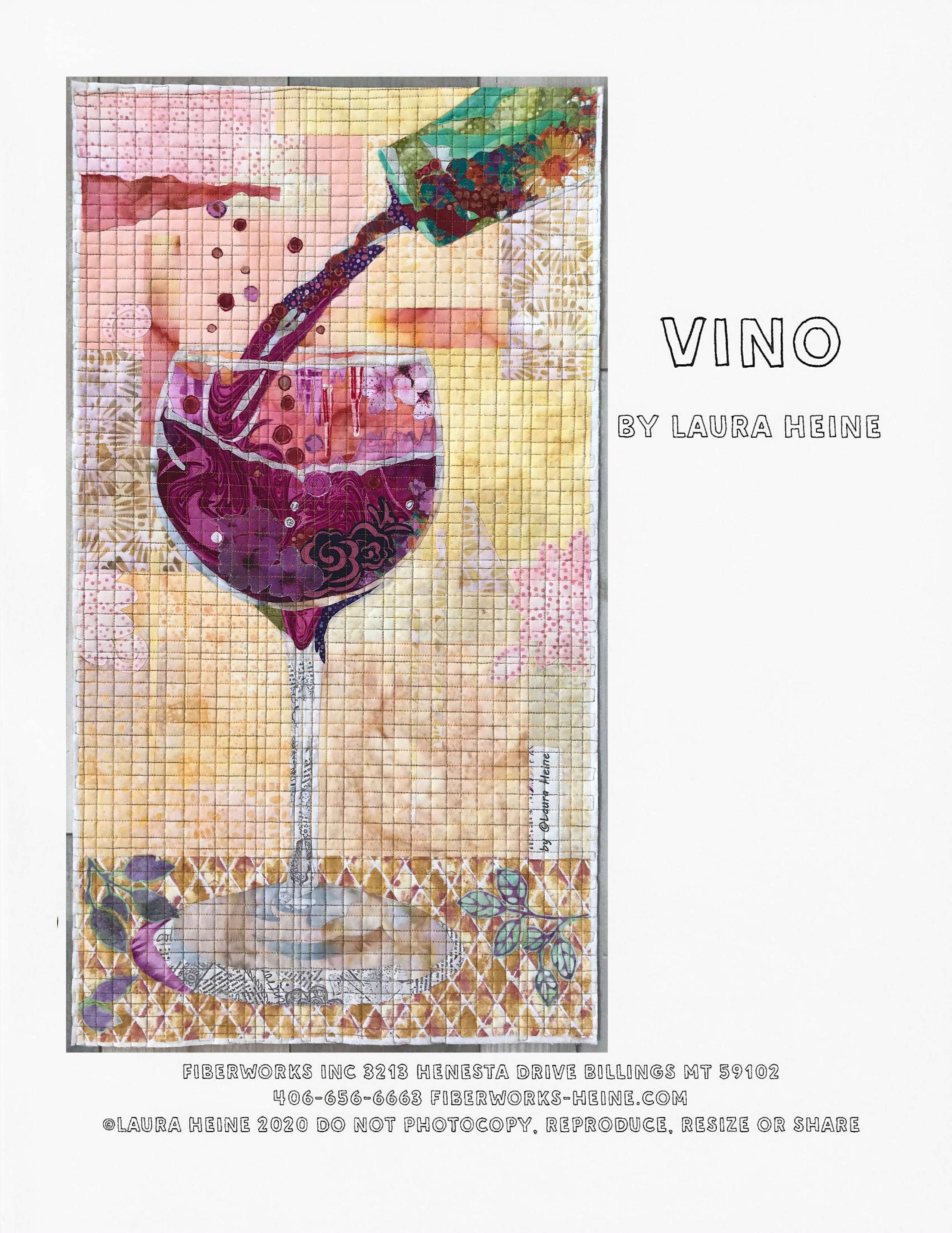 Laura Heine's Vino Collage Pattern: Unwind with Art!