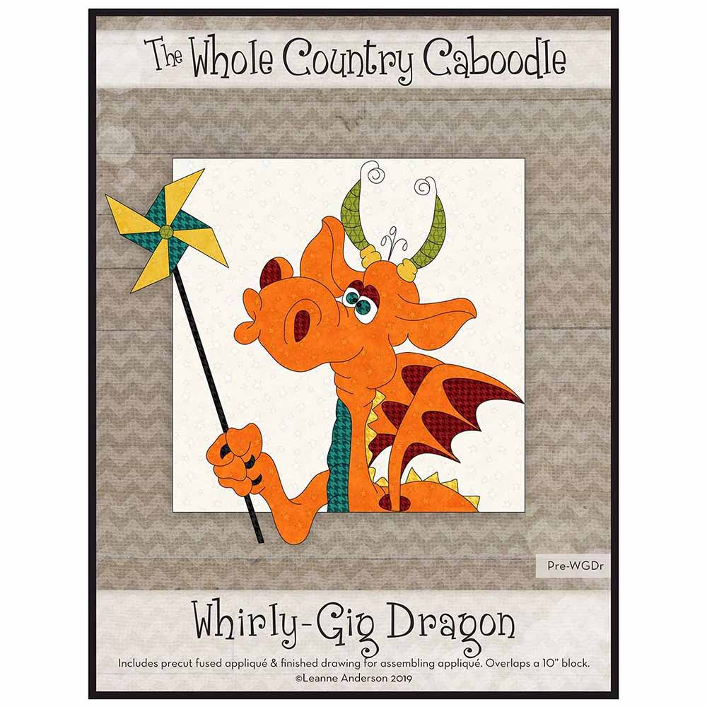 Whirly-Gig Dragon: An Enchanting Precut Fused Applique Pack