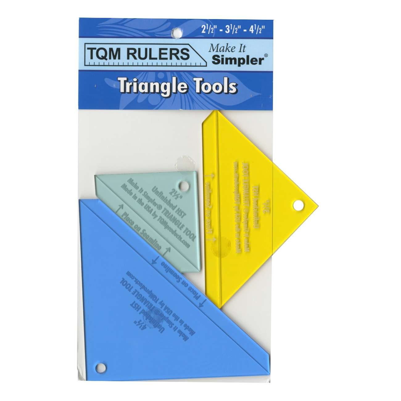 Versatile Triangle Tool: 2-1/2in, 3-1/2in, and 4-1/2in Sizes