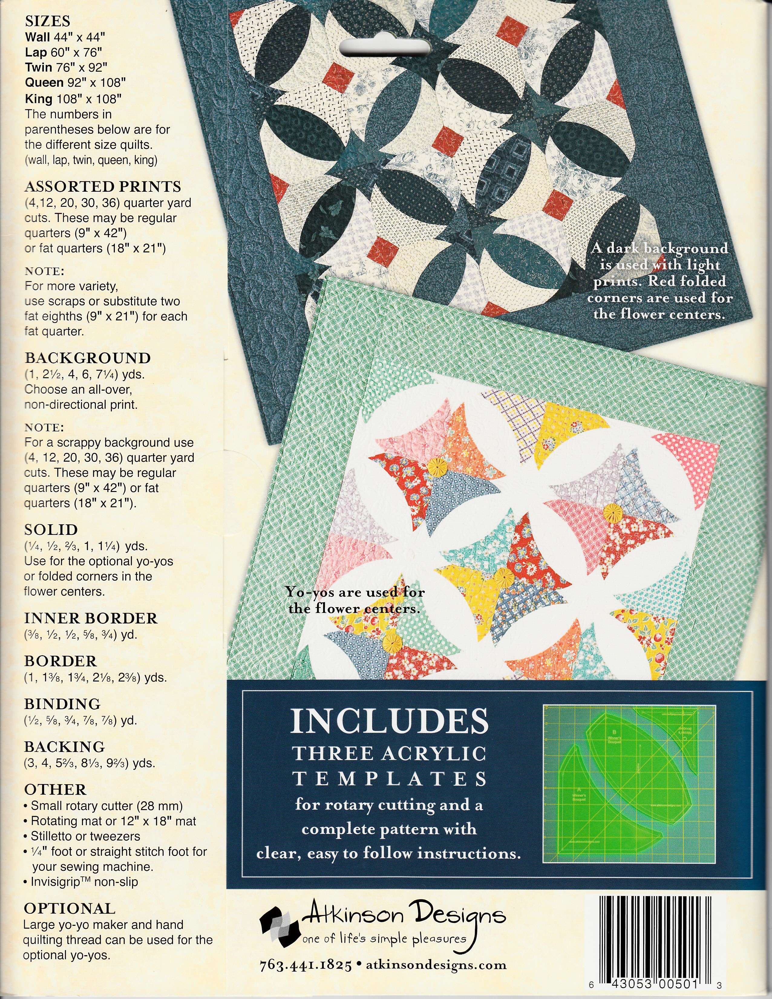 Terry Atkinson's Award-Winning Winner's Bouquet Quilt Pattern with Templates