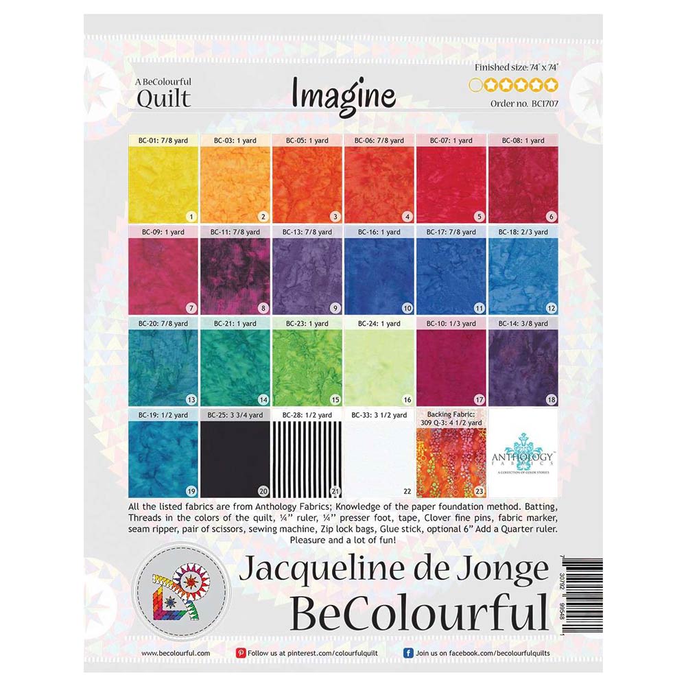 Stunning Paper Pieced Quilt Pattern by Jacqueline de Jong - Get Yours Now!