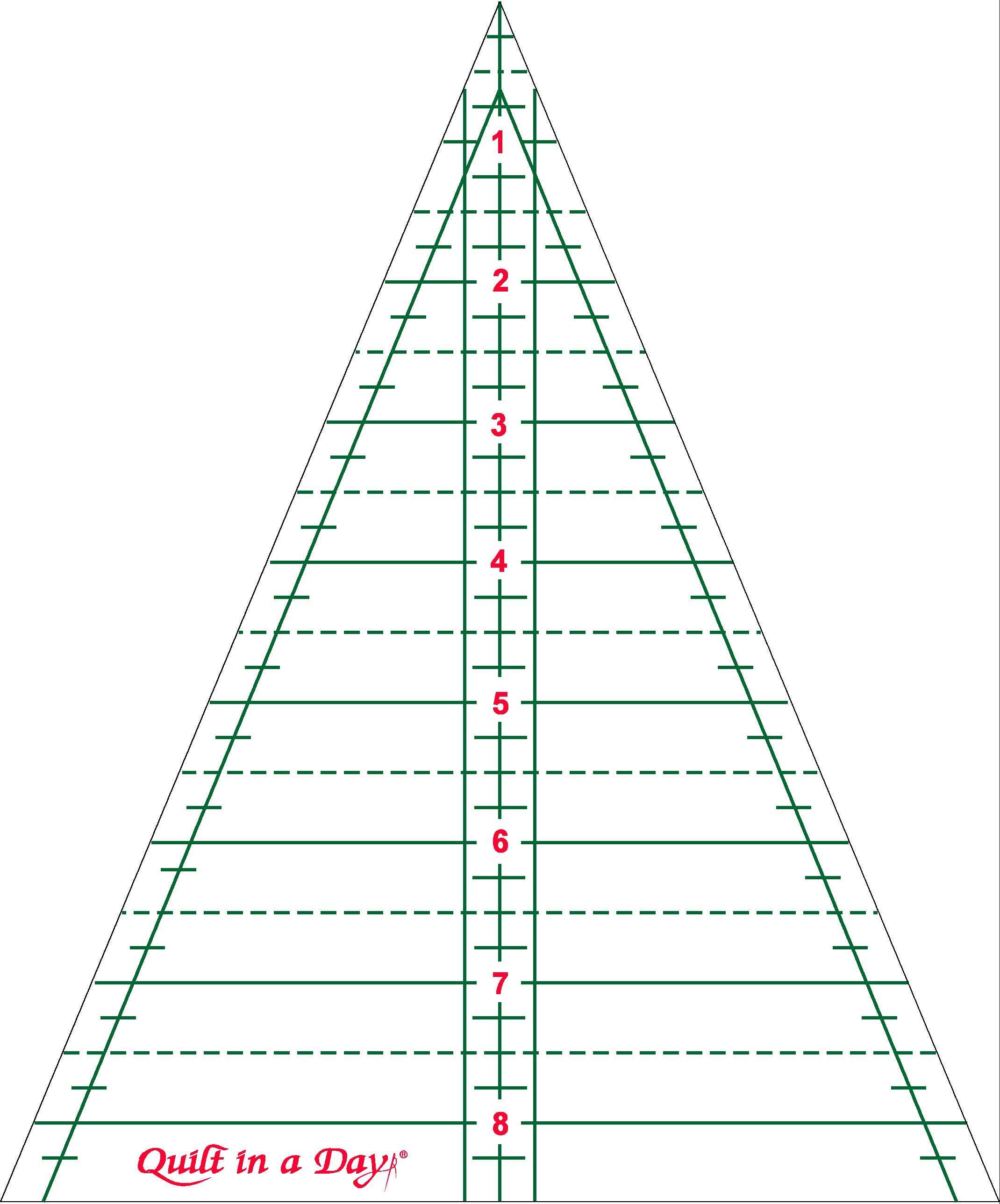 Quilt In A Day Kaleidoscope 45 Degree Triangle Ruler - 8.5 Inches - Craft Your Dream Quilt!