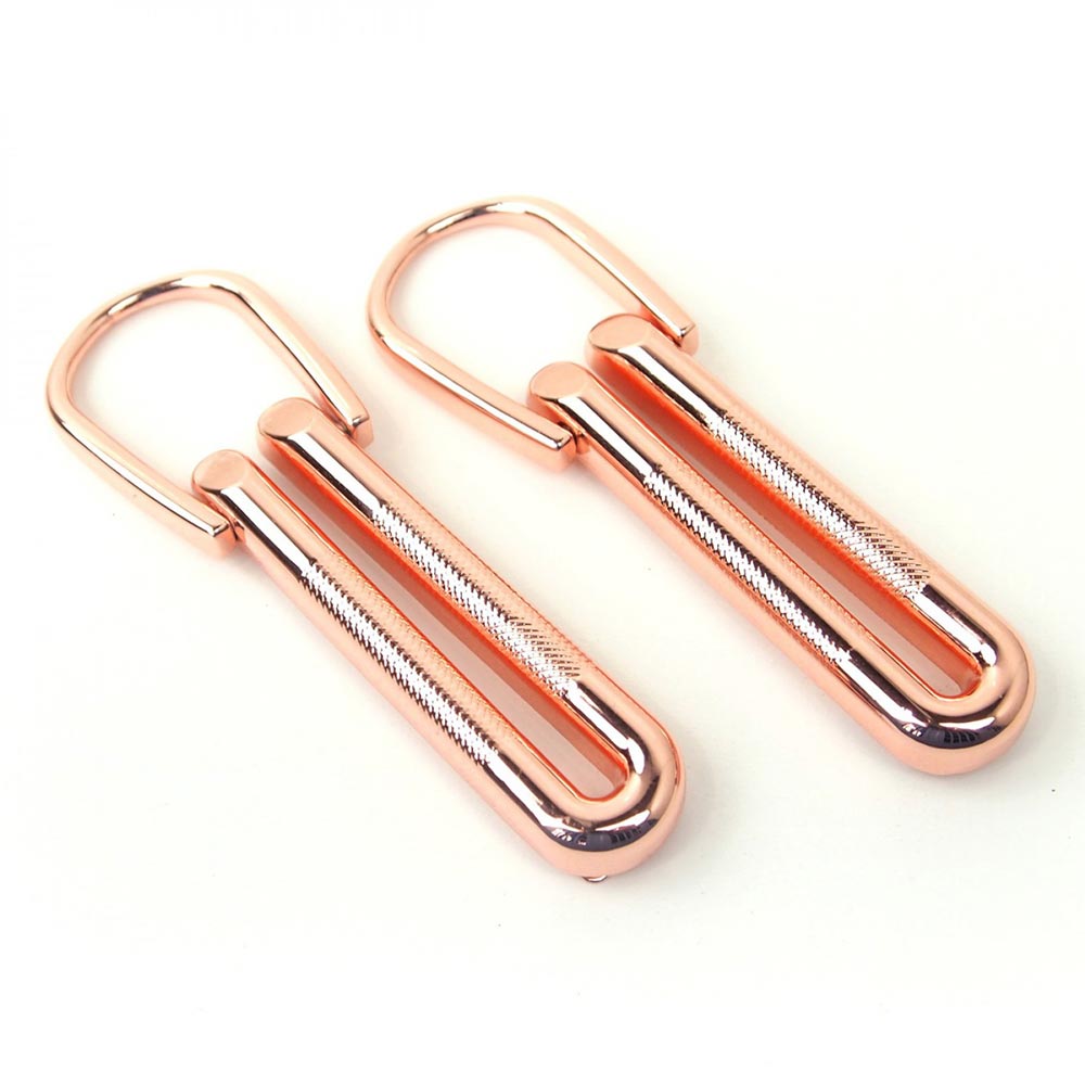 Gorgeous Rose Gold Four Textured Loop Strap Connectors