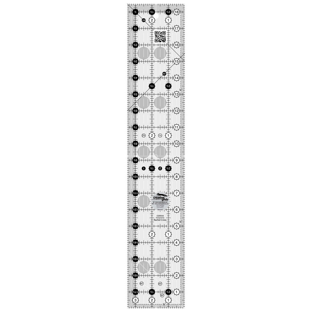 Incredible Creative Grids Quilt Ruler - 3-1/2in x 18-1/2in