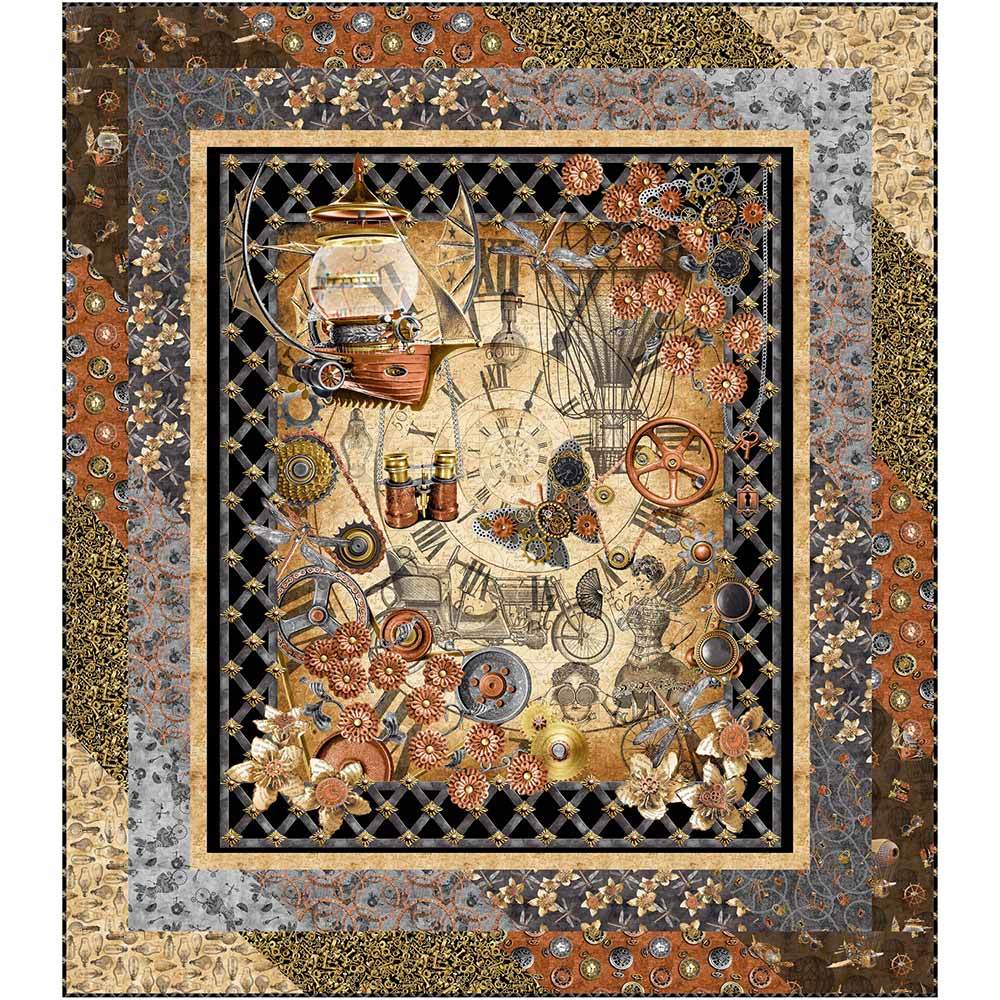 Gallery Drama - Full Steam Ahead Quilting Kit by Urban Essence Designs: A Captivating Digital Collection