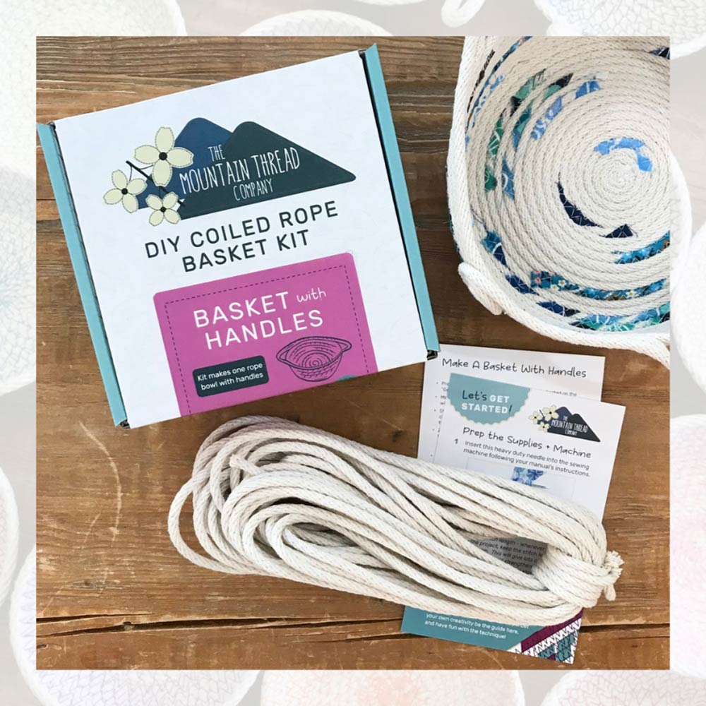 The Mountain Thread Coiled Rope Basket Kit with Handles - Unleash Your Creativity!
