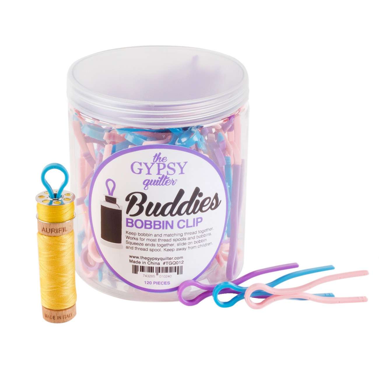 The Gypsy Quilter Bobbin Buddies 120pc Jar - Your Must - Have Sewing Companion