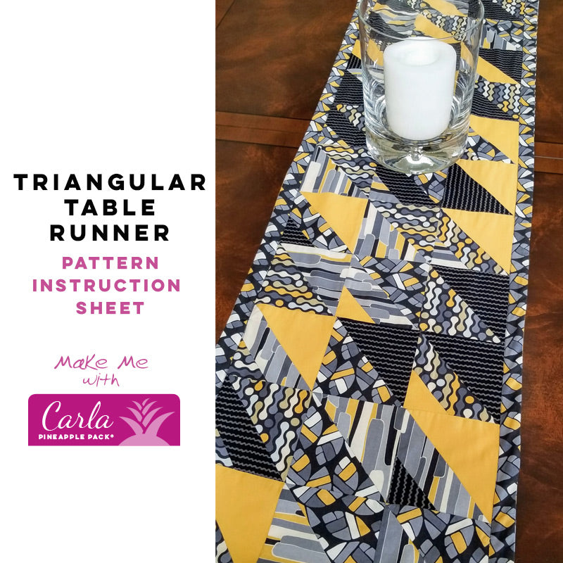 Carla Pineapple Pack Pattern - Triangular Table Runner: A Stunning Addition!