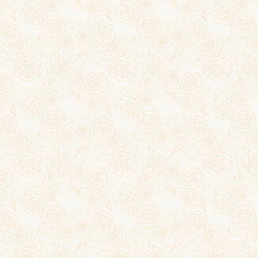 Andover - Color Me Pretty Rose Bloom Cream 108 Wide Yardage - Add a Touch of Elegance!