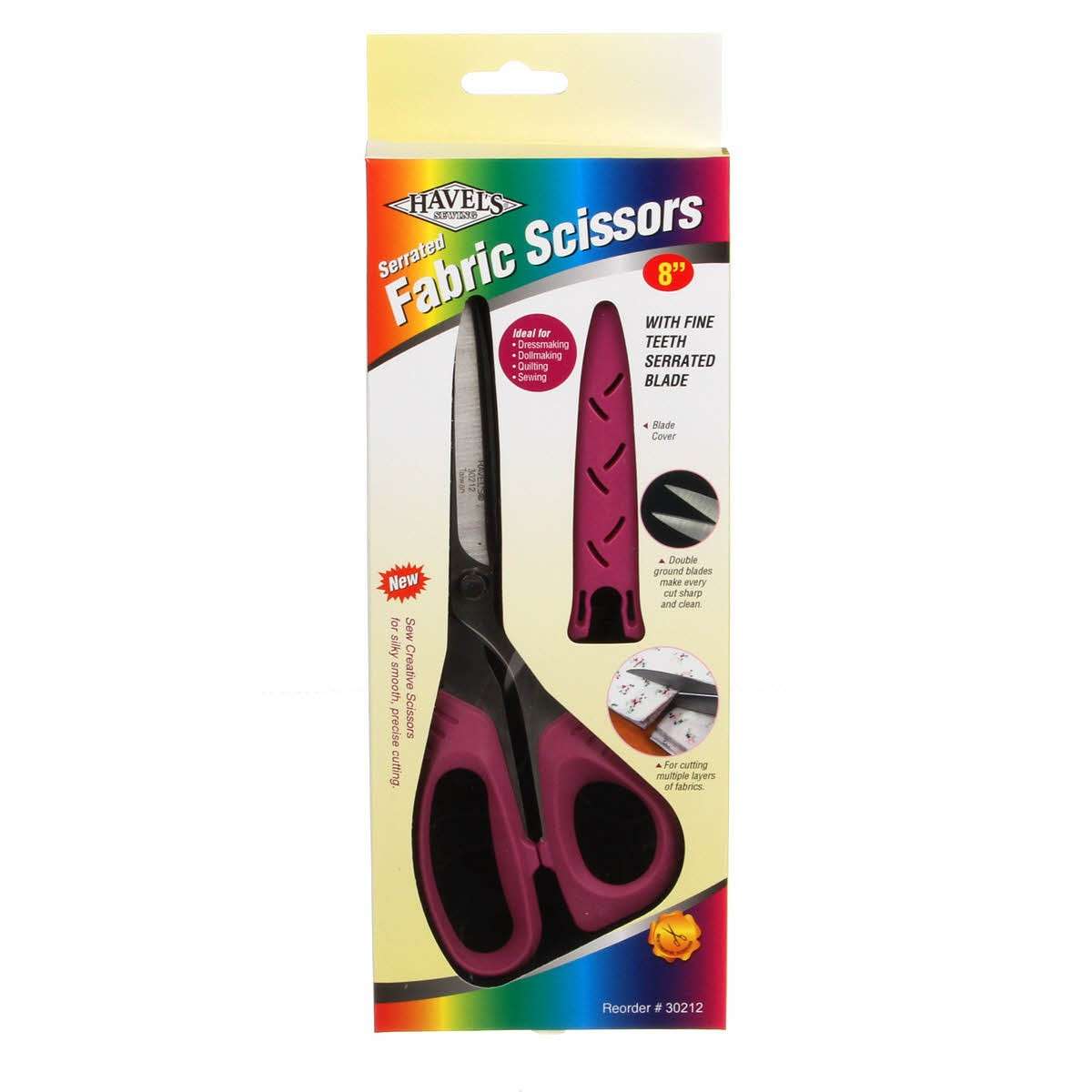 8-Inch Serrated Fabric Scissors: Precision Cutting for Your Crafting Needs