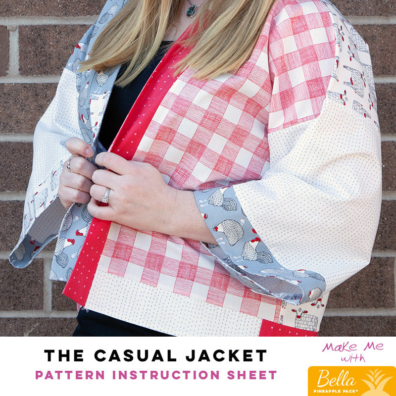 Casual Bella Pineapple Pack Pattern Jacket - A Must - Have!