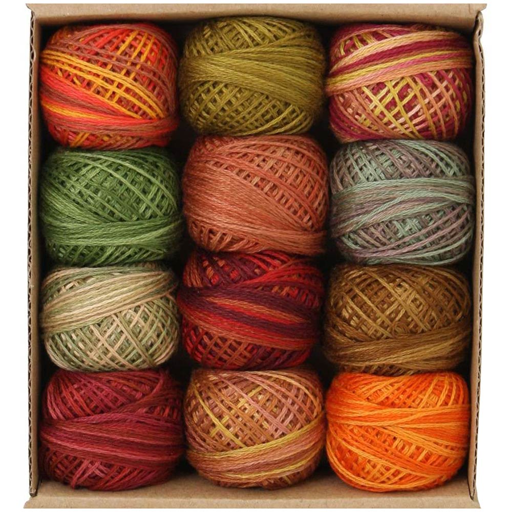 Valdani 3-Strand Ball Floss 30yd - Fabulous Autumn Set of 12 Colors