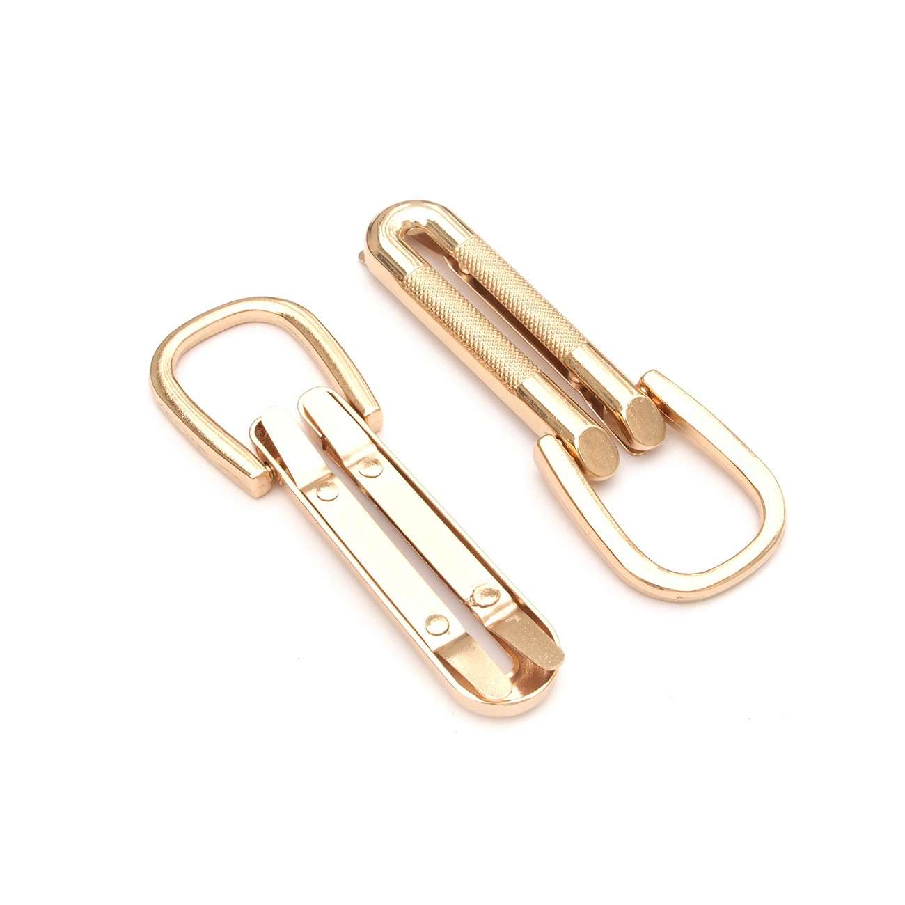 Gorgeous Gold Textured Loop Strap Connectors - 4 Pack
