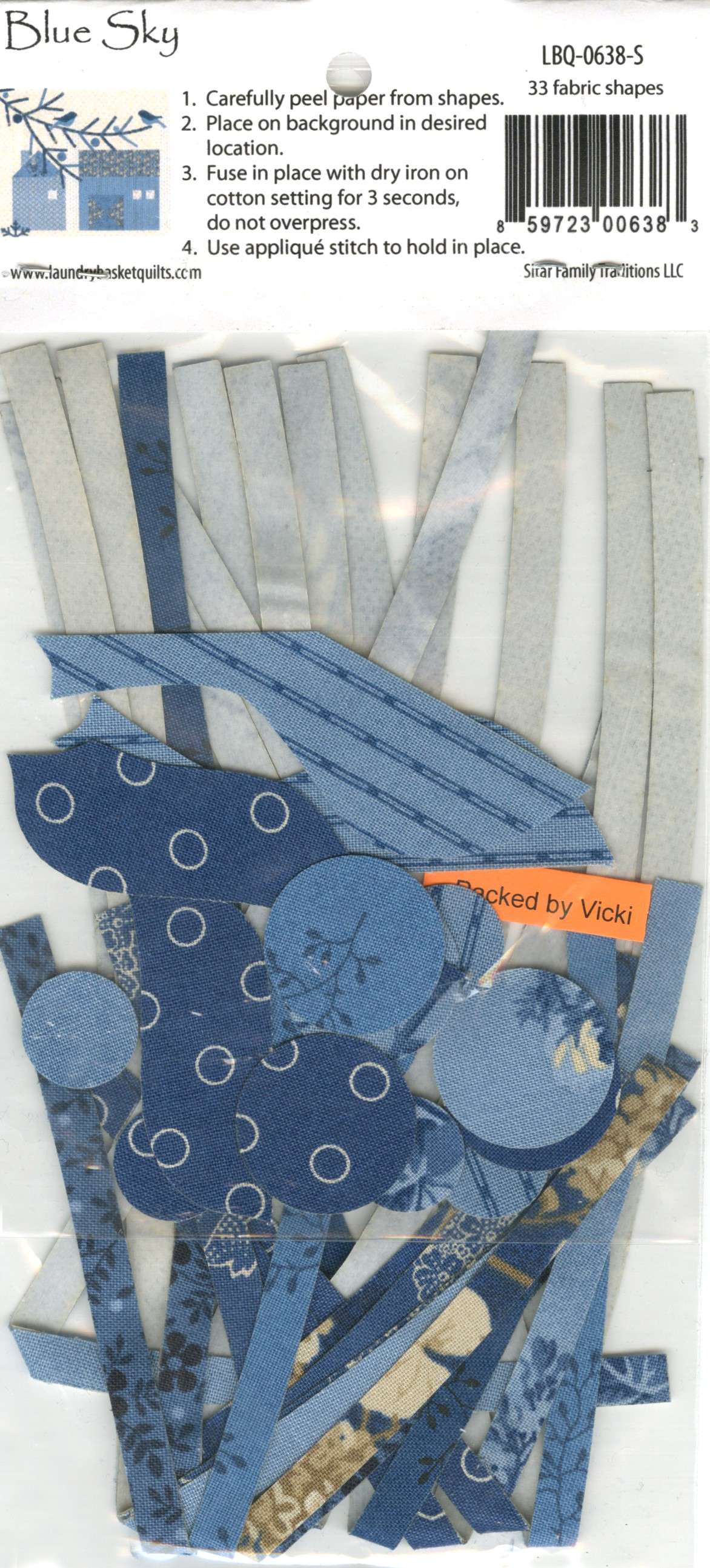 Edyta Sitar's Blue Sky Pre - Cut Applique Shapes: A Winter Wonderland Addition!