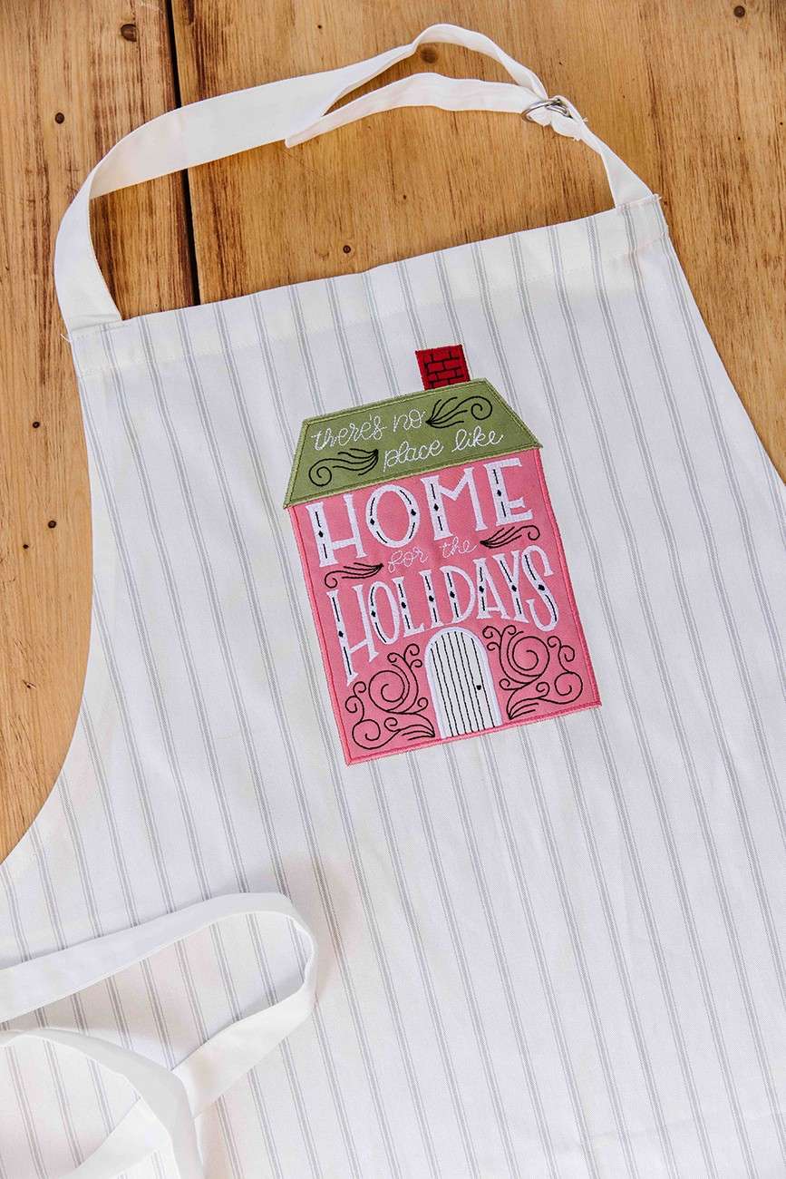Kimberbell Adjustable Neck Pinstripe Adult Apron
