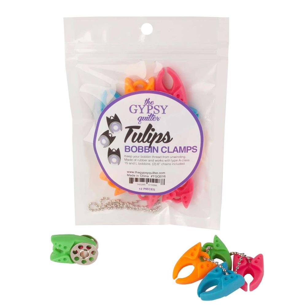 Must-Have Gypsy Quilter Tulip Clamps - 12-Piece Bag