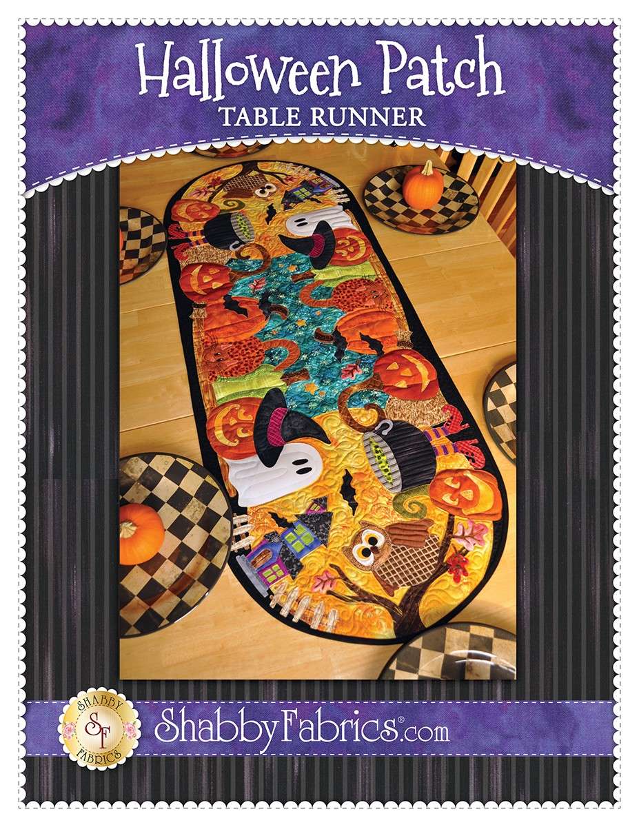 Shabby Fabrics' Spooky Halloween Patch Table Runner Pattern