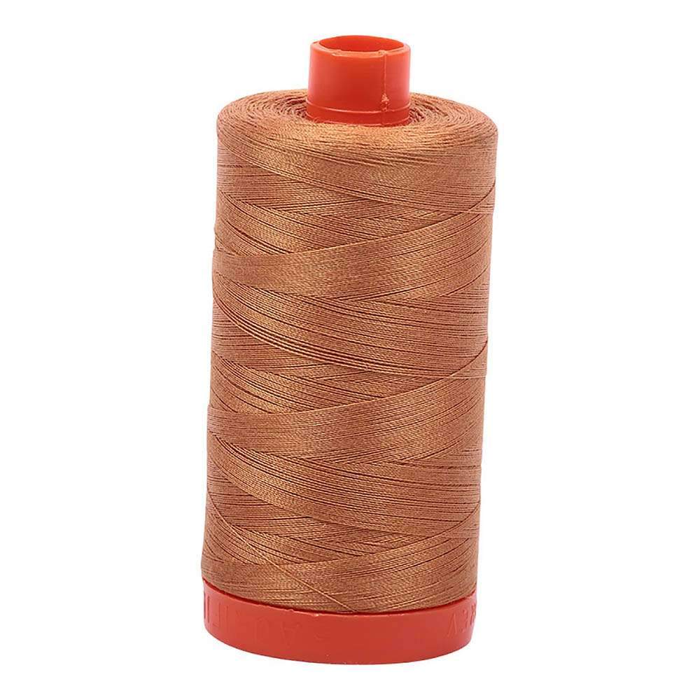 Gorgeous Golden Toast 50wt Aurifil 100% Cotton Mako Thread - Large Spool with 1,422 Yards!