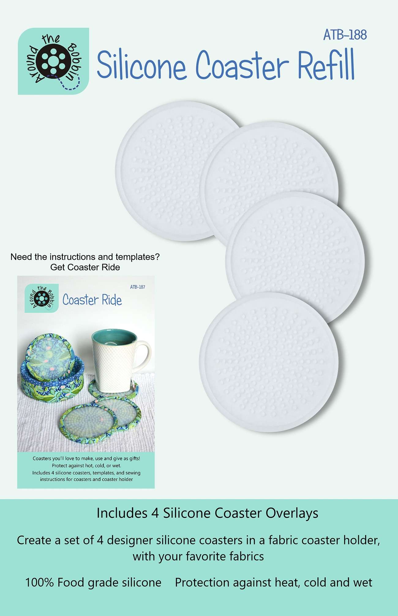 Gorgeous Silicone Coaster Refill Set
