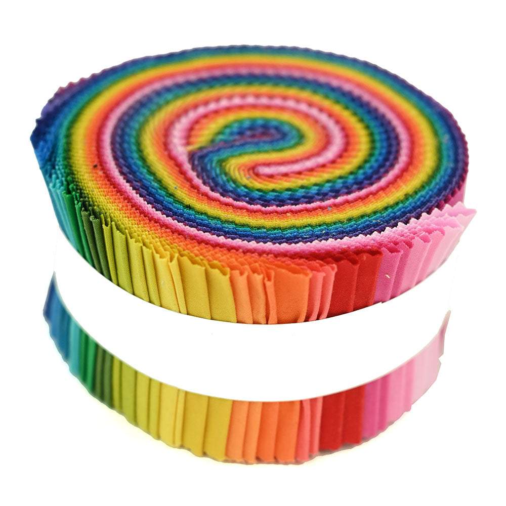 Century Solids Rainbow 40-Piece 2.5-Inch Strips Fabulous Collection