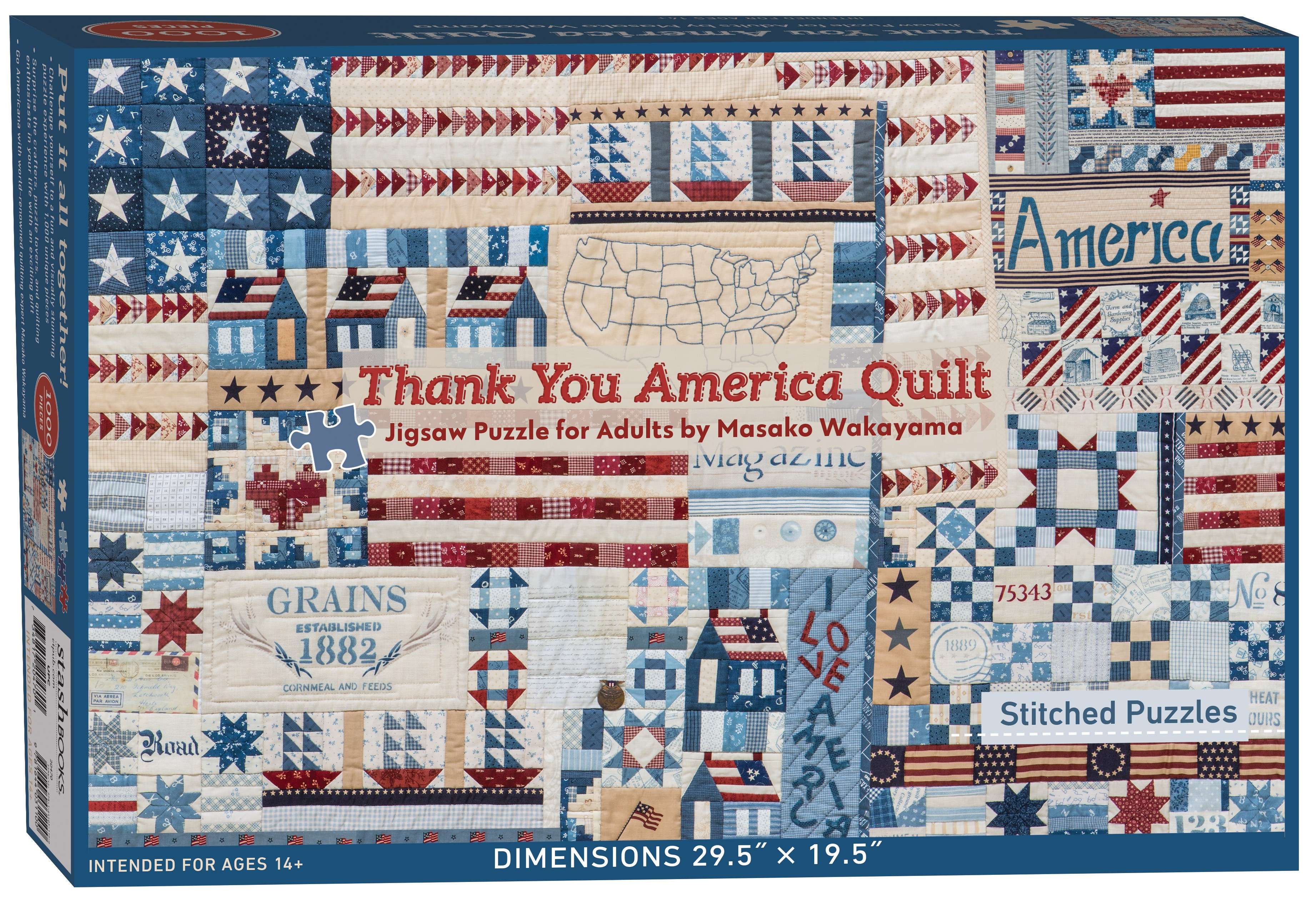 Thank You America Quilt Jigsaw Puzzle: A Captivating Challenge for Adults!