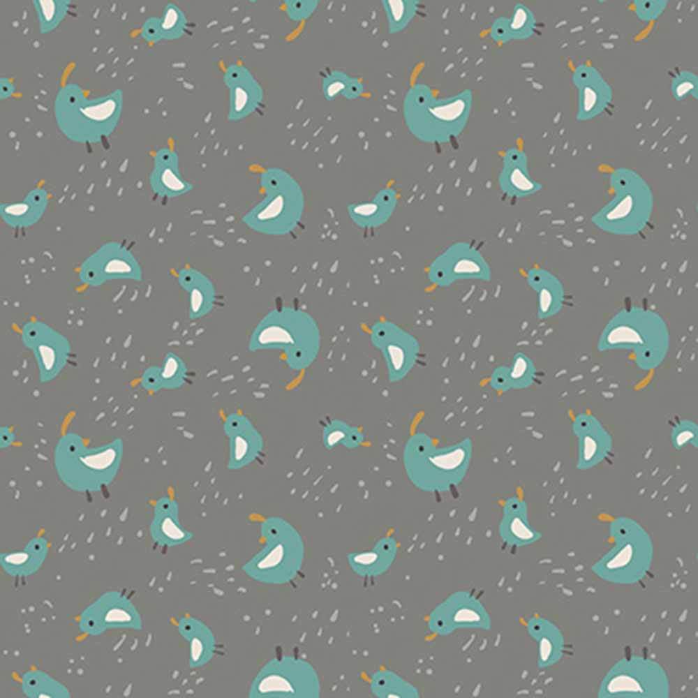 Riley Blake's Elmer & Eloise Quail Steele Fabric Yardage - A Delightful Addition!