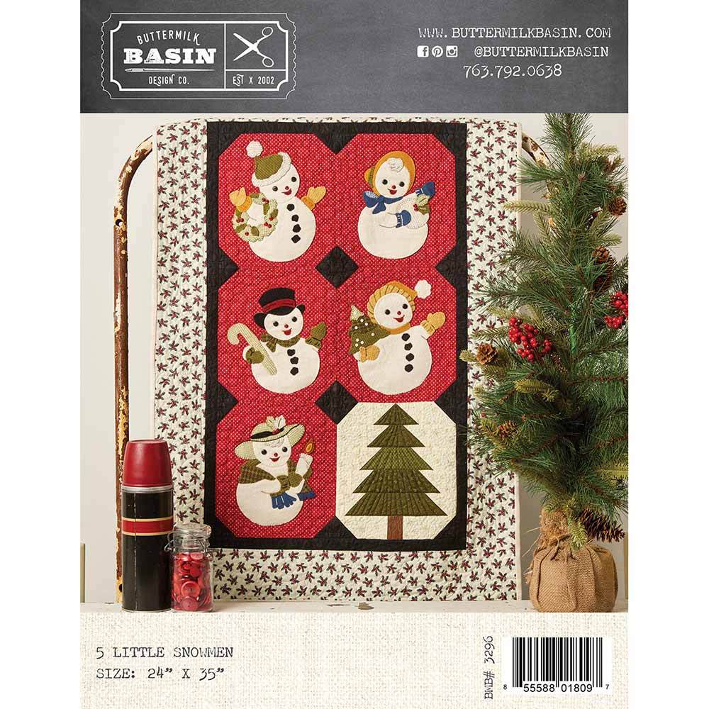 Charming 5 Little Snowmen Quilt Pattern