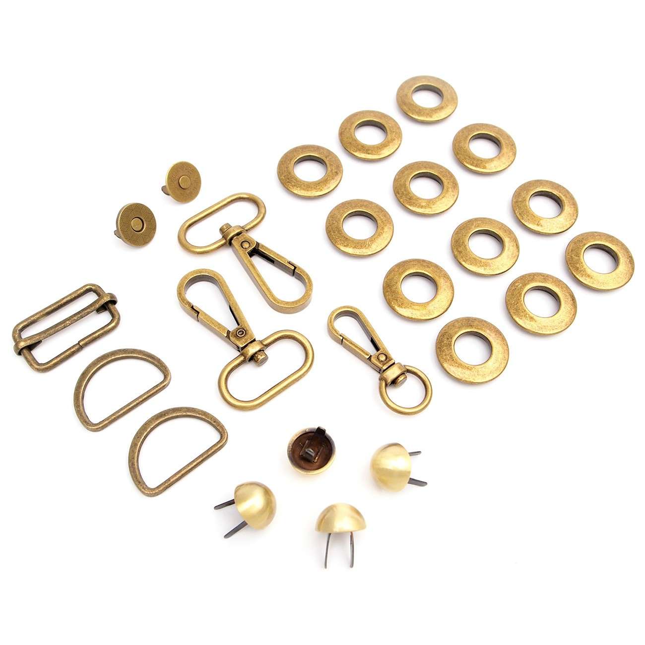 Gorgeous Antique Hardware Kit for Magnolia Drawstring Bucket Bags