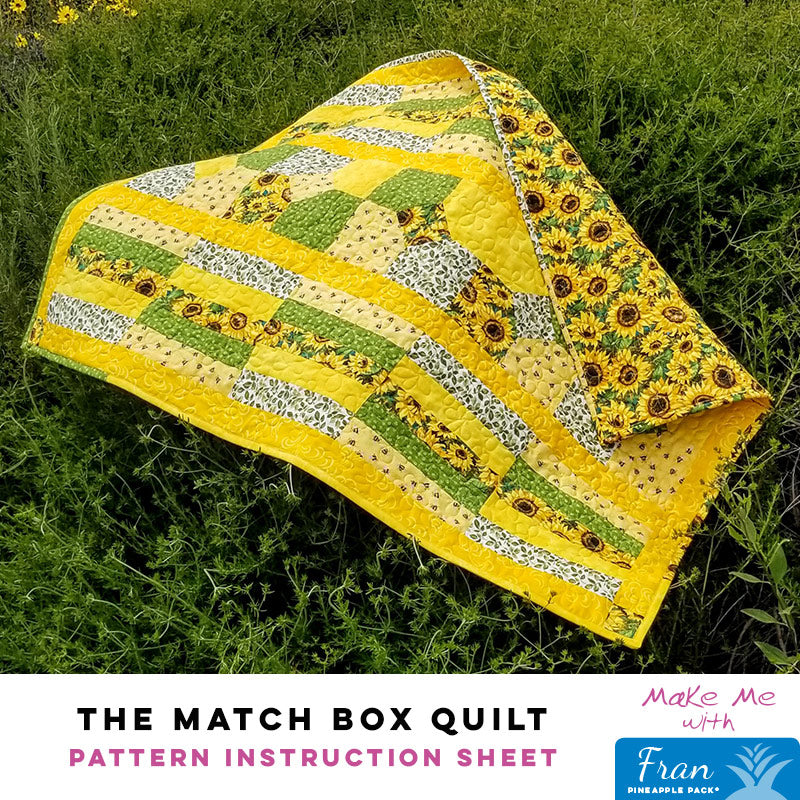 The Enchanting Match Box Quilt - Fran Pineapple Pack Pattern