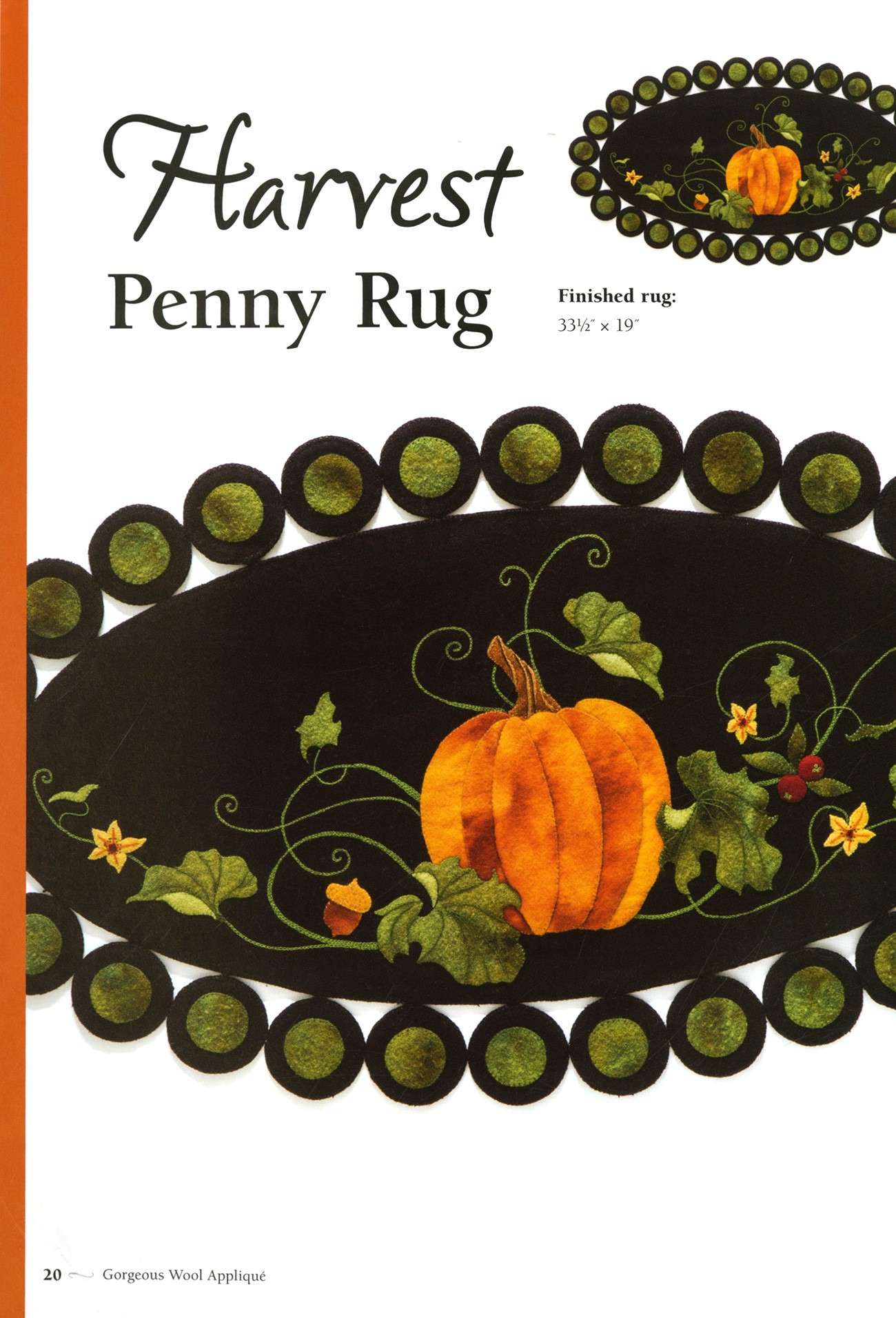 Stunning Wool Applique Softcover: Elevate Your Decor!