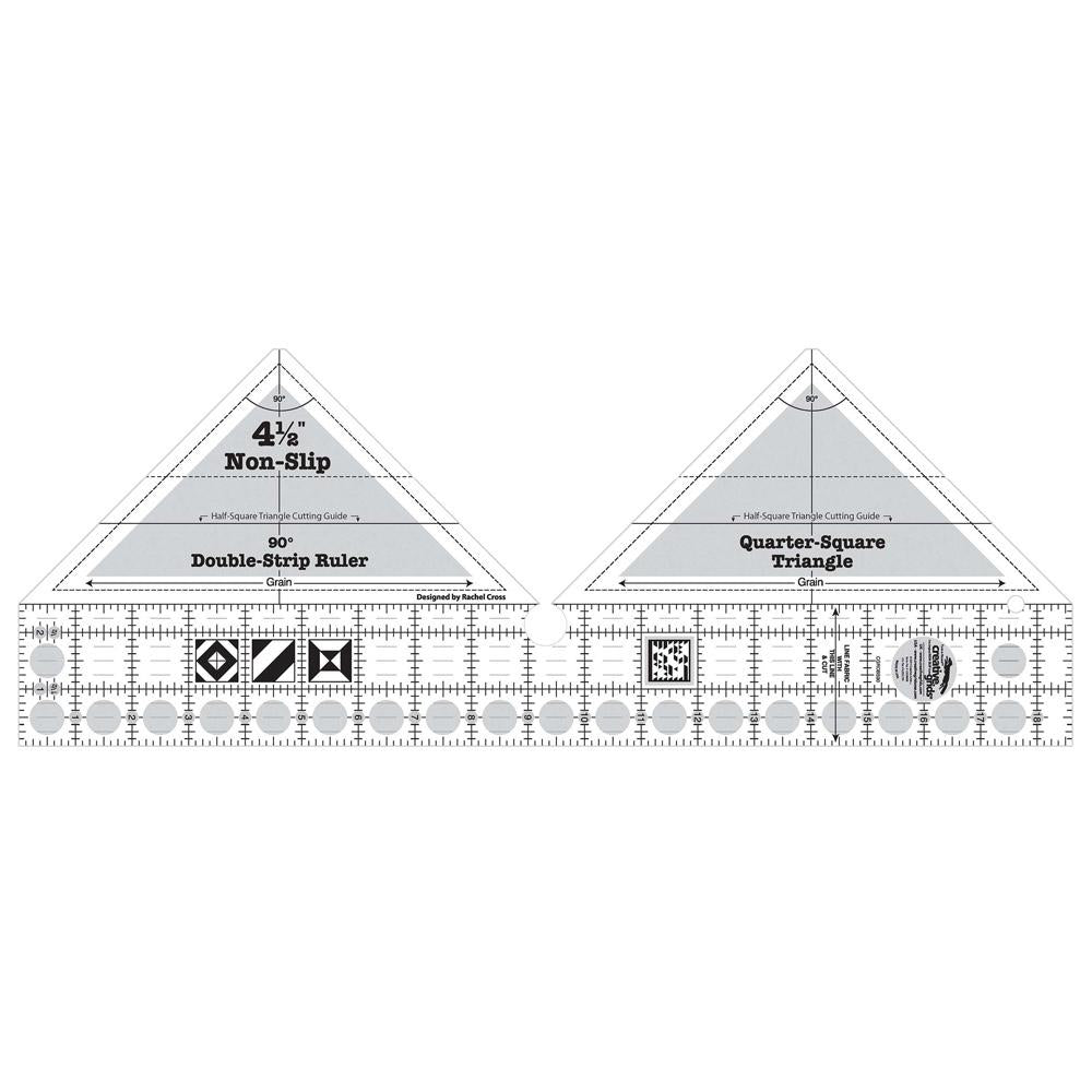 Creative Grids Stunning 90 Degree Double - Strip Ruler: Your Quilting Essential!