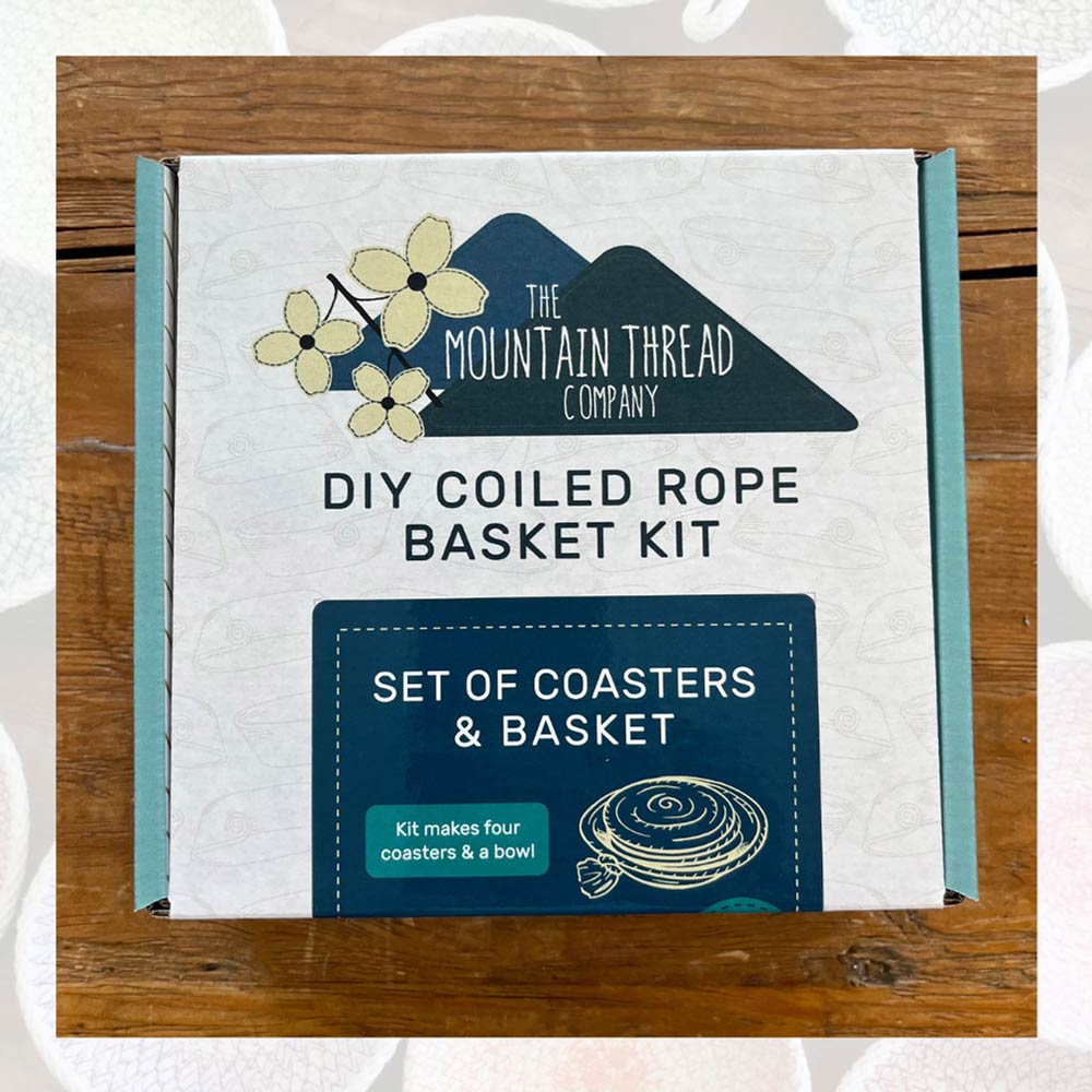 DIY Coiled Rope Basket Kit with Coasters