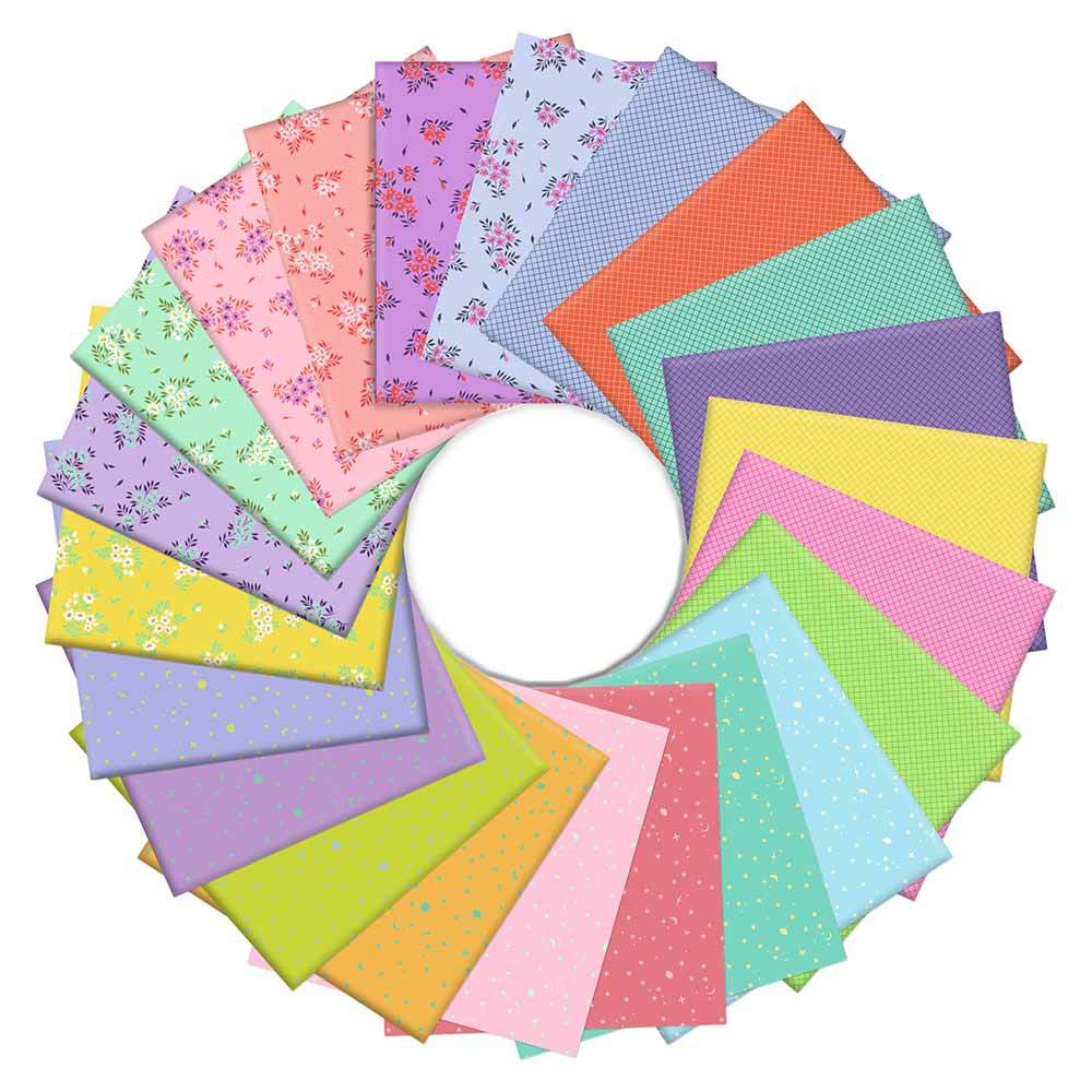 FreeSpirit - Tula Pink's True Colors - 22-Piece Bonus Quarter Bundle with FREE Limited Edition Full Moon Forest Tote - A Must-Have!