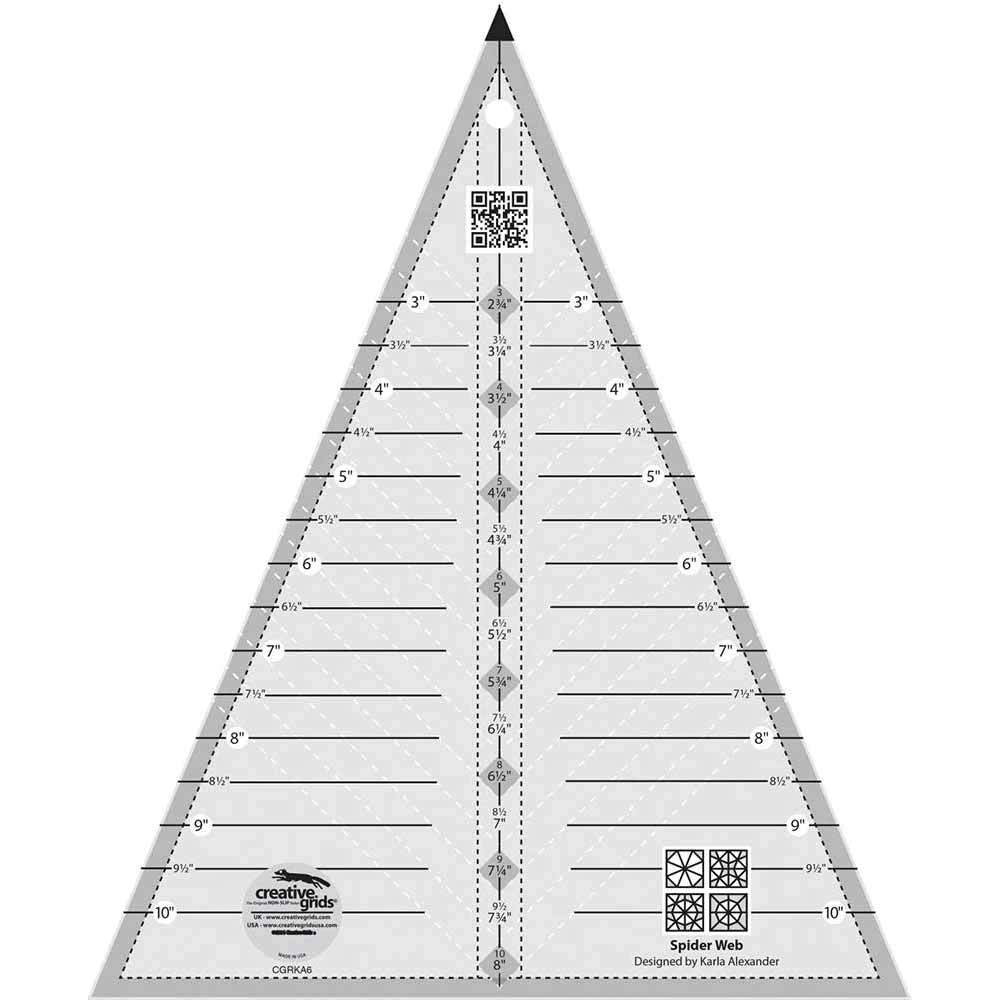 Creative Grids Spider Web Ruler - Your Ultimate Quilting Companion