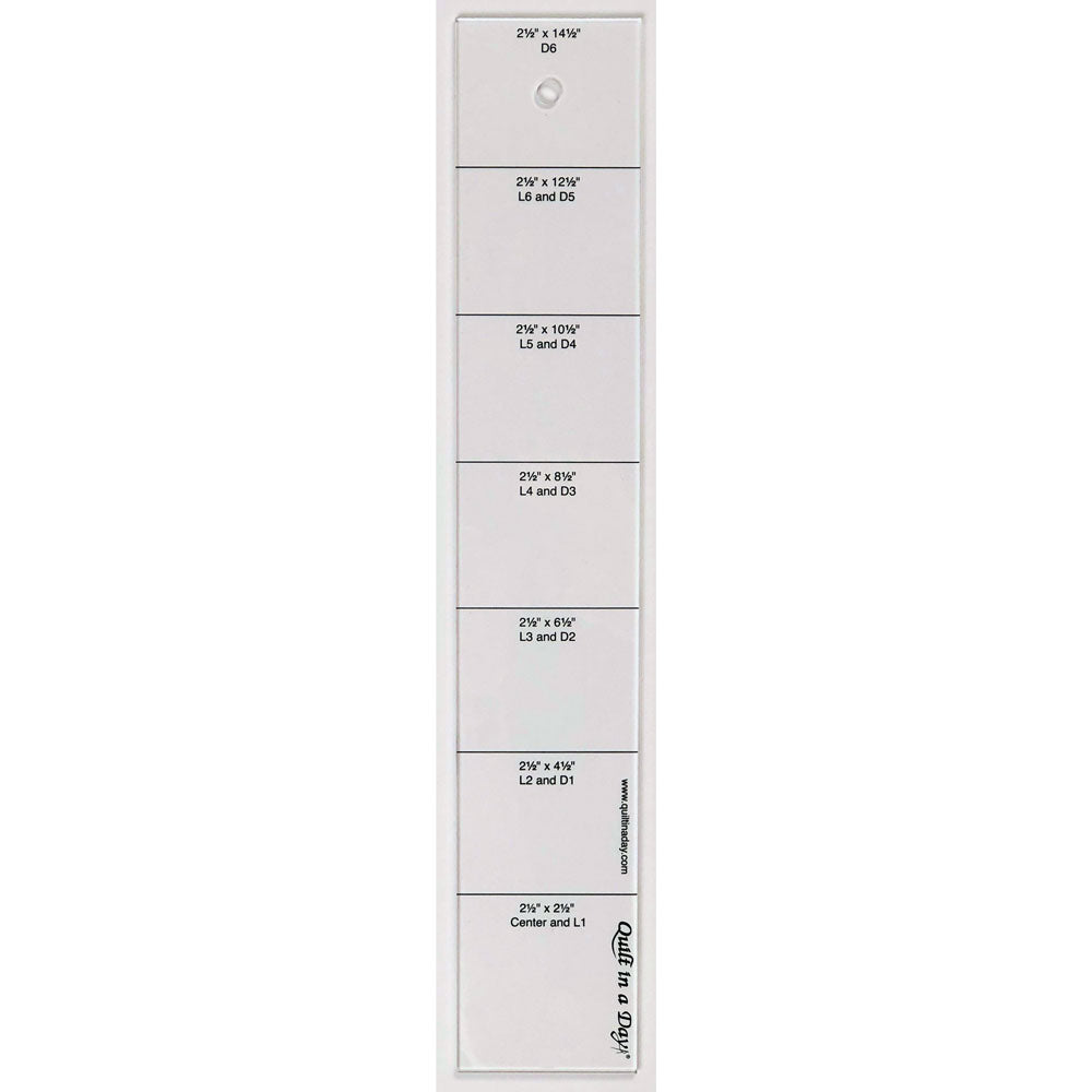 The Irresistible Original Log Cabin Ruler - A Quilter's Dream!