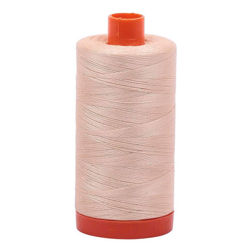 Aurifil 100% Cotton Mako Thread - 50wt Shell Large Spool (1,422 Yards)