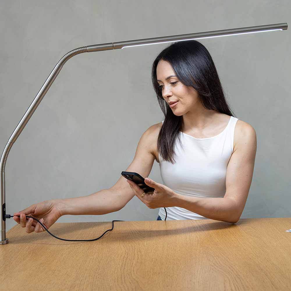 Slimline 4 Brushed Steel Table Lamp: The Ultimate Lighting Solution