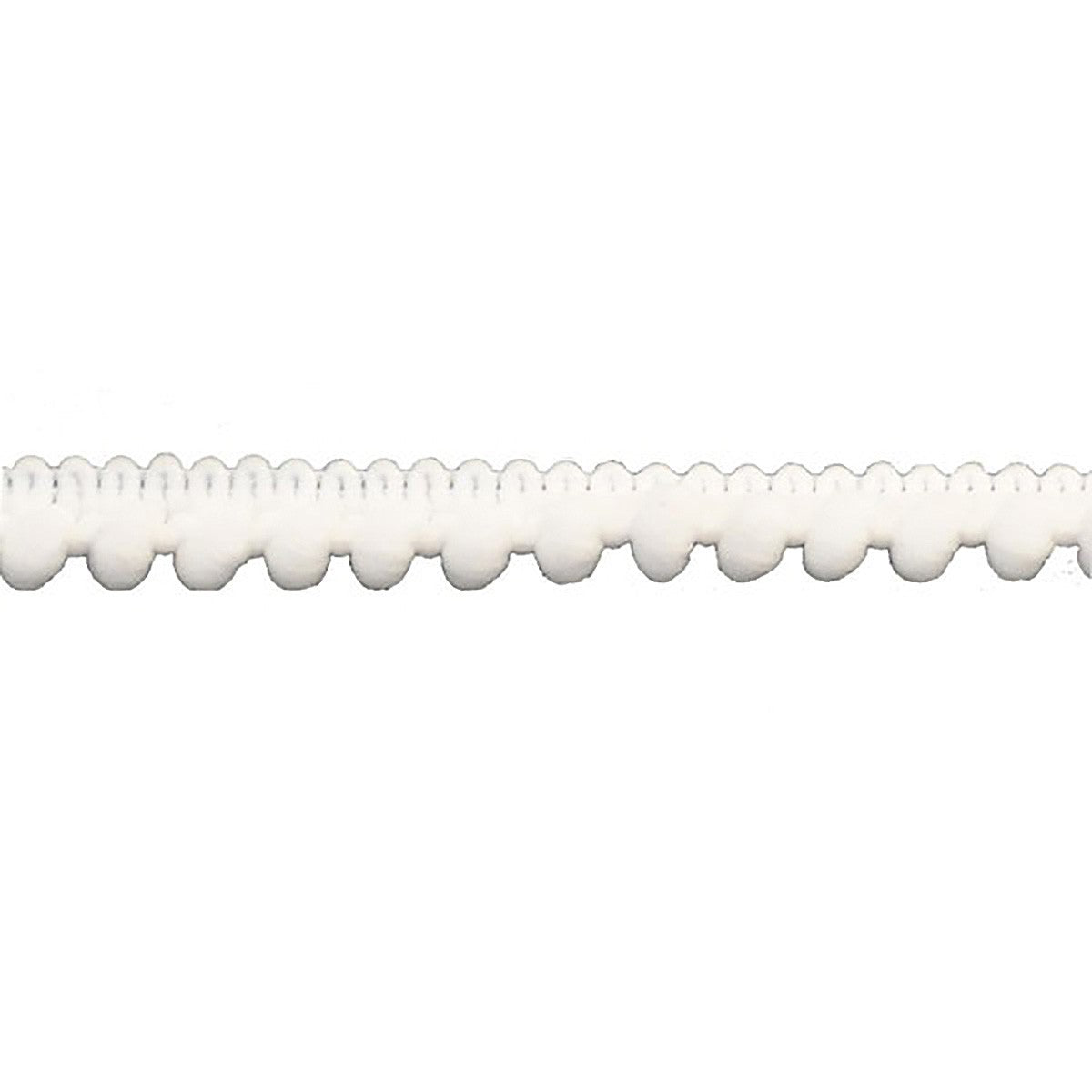Gorgeous 3/8in White Pompom Trim - 27.5 Yds! Only $.98/yd