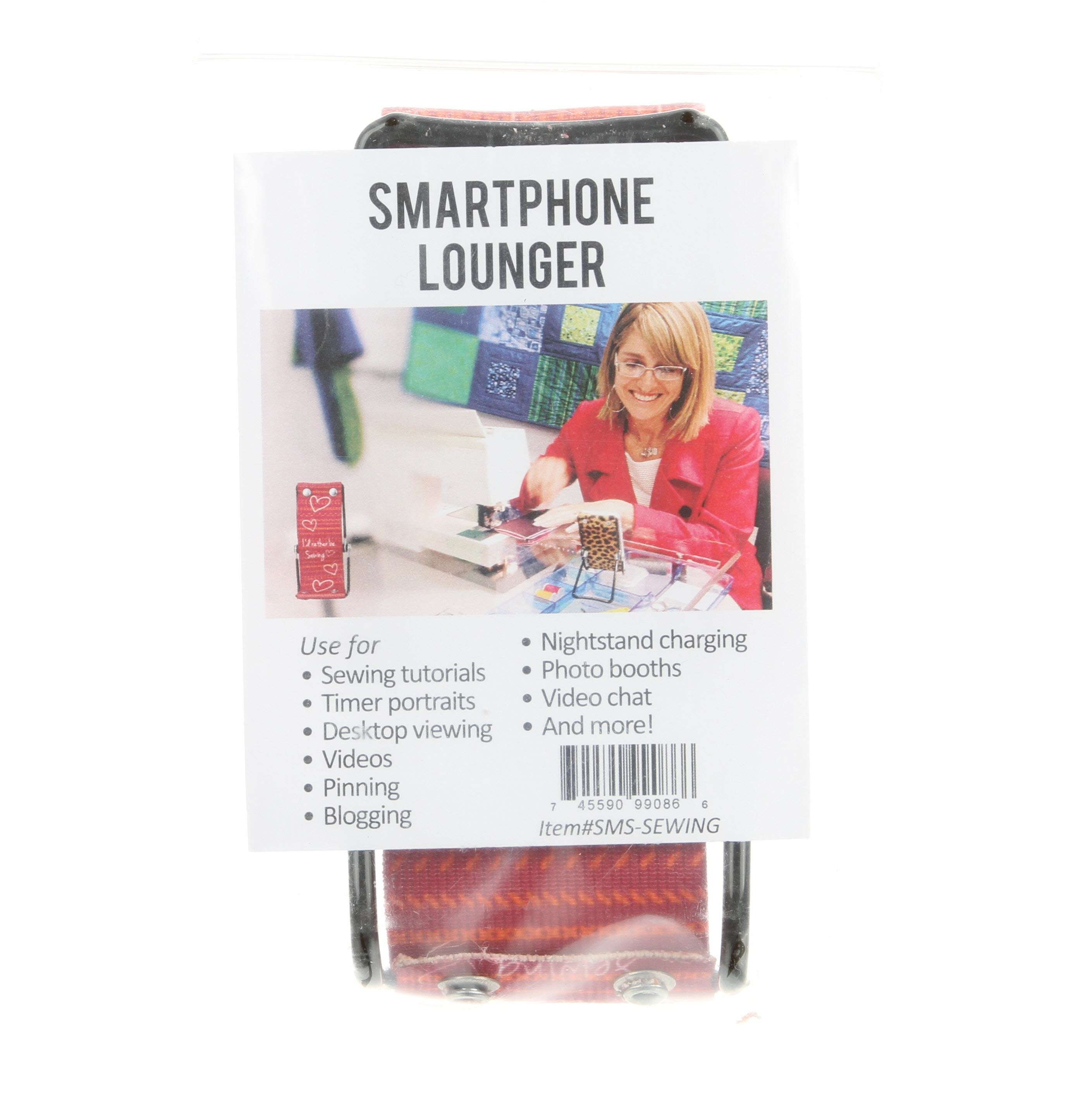 Pink Smartphone Lounger: I'd Rather Be Sewing