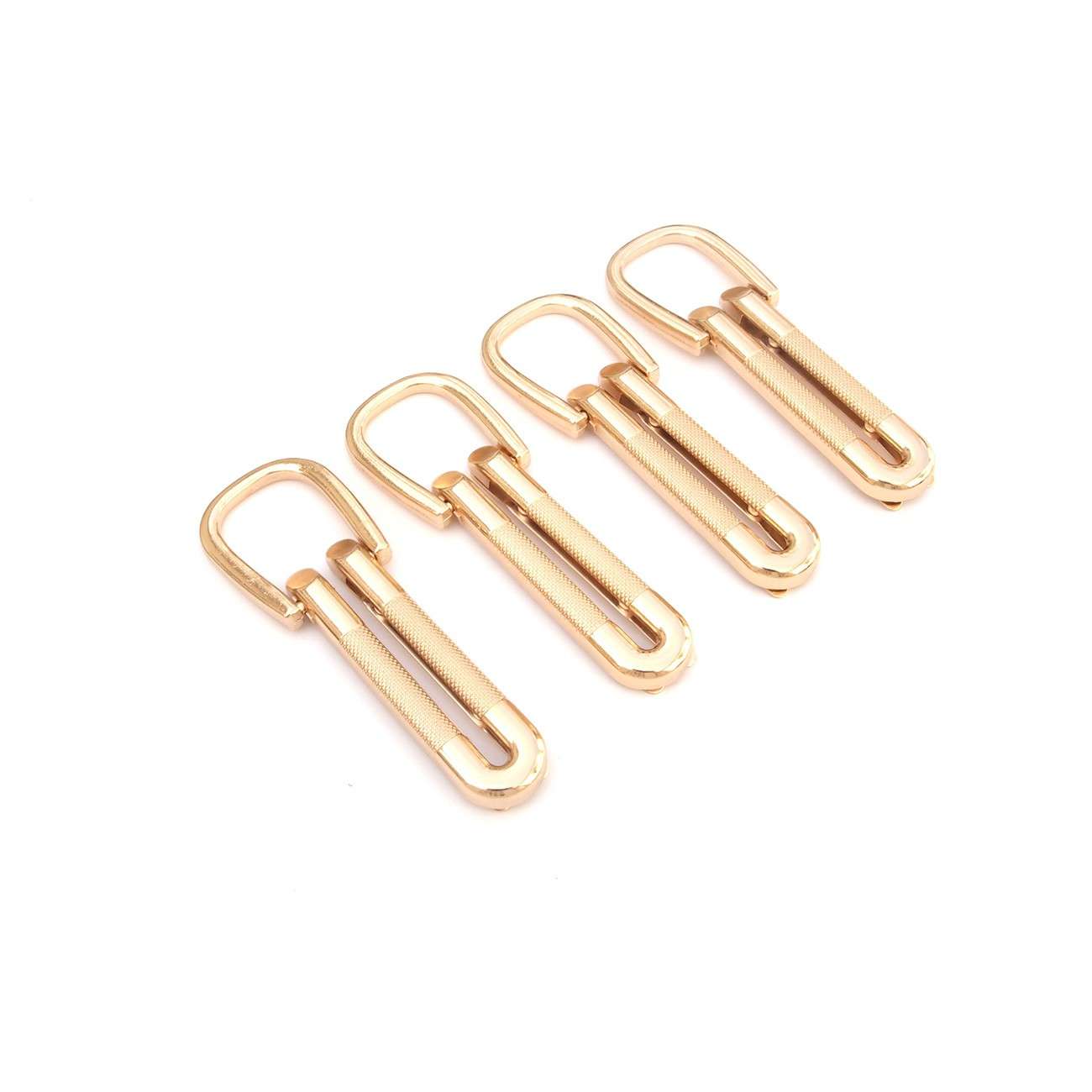 Gorgeous Gold Textured Loop Strap Connectors - 4 Pack