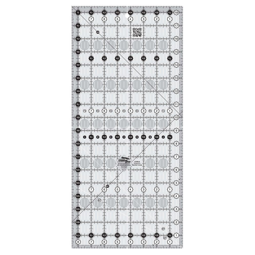 Creative Grids 8.5in x 18.5in Quilt Ruler: A Quilter's Dream!